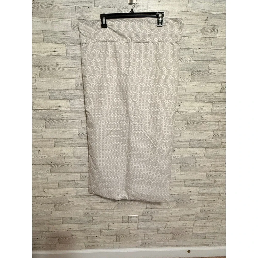 Charisma King Pillowcase Set of 2 Taupe White Geometric Ogee‎ Polyester Bedding